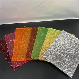 Lembaran Akrilik Bertekstur Batu Warna